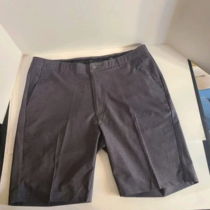 Pebble Beach Men's Dry Luxe Performance Golf Shorts Gray Check Size 38 - Picture 1 of 7