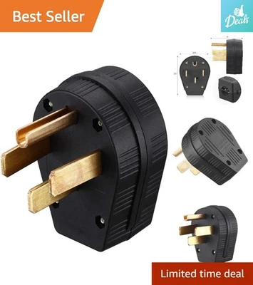 NEMA 14-50P Power Plug 50A 125/250V Male Plug - Durable Replacement Solution - Image 1 of 4