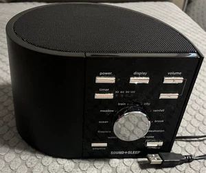 ASTI SOUND + SLEEP MINI ASM1014 Multi Noise Adaptive Sound Machine Black - Picture 1 of 5
