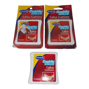 Vtg Dr. Scholls Callus Cushions Cushlin Ultra Slim Lot of 3 Packs - Picture 1 of 6
