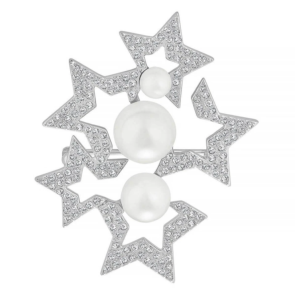 Broche para mujer Swarovski 5215310 fanfarria motivo estrella cristal Foto 1 de 1