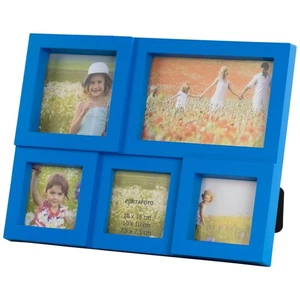 Northlight 11.5" Blue Multi-Sized Puzzled Photo Frame Collage Wall Decor - Picture 1 of 6