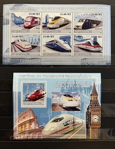 Trains /Locomotives / Railroads / Big Ben in London on stamps MNH** CB.2 - Picture 1 of 1