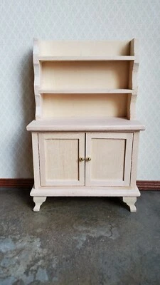 Кукольный домик неокрашенная кухня столовая клатч буфет полки мебель 1:12 - Изображение 1 из 3