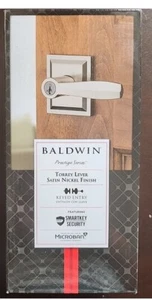 Baldwin Satin Nickel Low Profile Rose gleichschließend Eingangstürgriff SmartKey 93540-018 - Bild 1 von 2