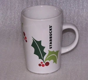 Starbucks 2011 Christmas Holly Leaves Berries 10.6 Oz Ceramic Holiday Cup - Picture 1 of 5