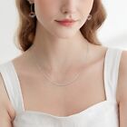 Jewlpire 925 Sterling Silver Plated Box Chain Necklace for Women Girls 20 in