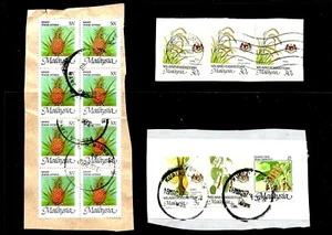 MALAYSIA, VARIOUS STAMPS ON PAPER, WITH INTERESTING PMARK, FU - Picture 1 of 1
