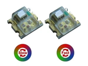 SMD LED RGB 0805 Regenbogen Farbwechsel langsam + schnell Lichtwechsel LEDs - Bild 1 von 8
