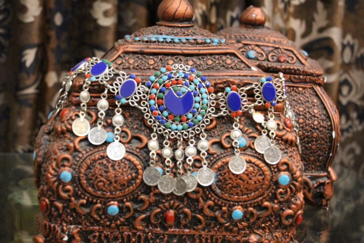 Vintage Afghani Matha Patti - Calidad superior Foto 1 de 4