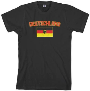 Threadrock Men's Deutschland Flag T-shirt Germany Team - Picture 1 of 8