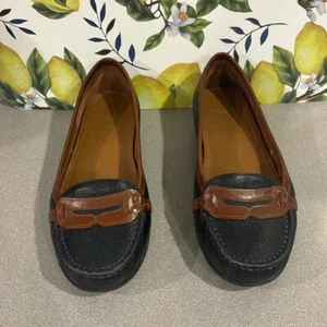 Alex Marie Blue and Brown Loafers Size 7.5 - Picture 1 of 4