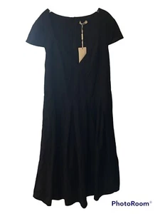 Dilanni New Women's Size 3X Black V-Neck Short Sleeves Fit & Flare Party Dress - Picture 1 of 12