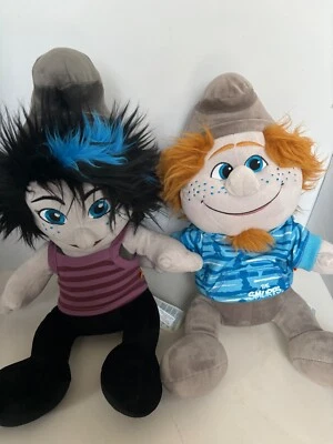 2 Build A Bear Smurfs Vexy and Hackus Plush Soft Toy BABW Naughty boy girl 16" - Image 1 of 4