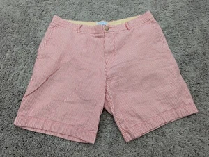 Southern Tide Chino Shorts Mens 36 Striped Red Casual Preppy - Picture 1 of 6
