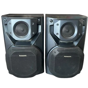 Panasonic SB-AK 12 Home Stereo Bass Reflex Speakers Set Pair Black Corded - Picture 1 of 4
