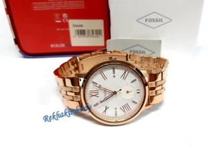 Fossil Gazer Multifunktions Damenuhr ROS Edelstahl Kristall NEU ES4246 - Bild 1 von 10