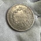 Rare 5 Francs Hercule  1872 A Argent 