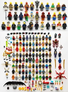 HUGE 140 LEGO Minifigures & Accessories Lot! Ninjago, DC, Minecraft, Friends... - Picture 1 of 19