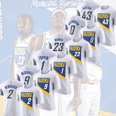 HOT - Indiana Pacers 2025/26 City Edition All Player Name & Number S-5XL For Fan - Image 1 of 3