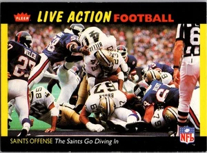 1987 Fleer Team Action #35 The Saints Go Diving In - Picture 1 of 2