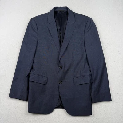 BOSS Hugo Boss Blazer Mens 36S Navy Blue Super 120 Wool Two Button Sport Coat - Image 1 of 4