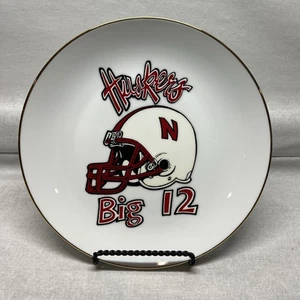 Nebraska Huskers Big 12 Helm Gold getrimmt 8,5" Platte GBR RHTF OOAK - Bild 1 von 3