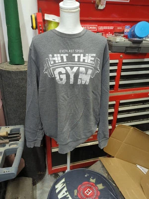Moletom vintage Everlast Hit The Gym boxe ioga ou levantamento de peso tamanho XL - Imagem 1 de 4