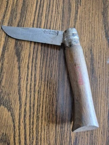 Opinel INOX Stainless Steel Knife Wood Handle France - Picture 1 of 4