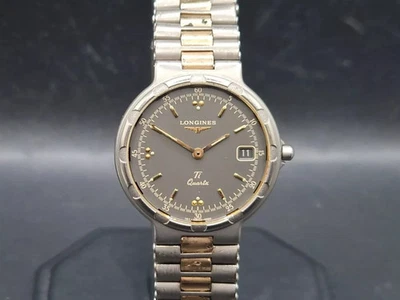 Longines Mens Quartz Watch Conquest Titanium Ti Swiss Made Gold Plated c.1990s - Image 1 of 4