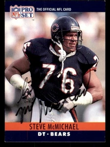 Juego profesional de fútbol americano 1990 #54 autógrafo firmado por Steve McMichael (sin certificado de autenticidad) *e1 - Imagen 1 de 2