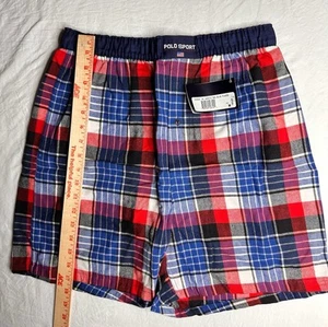Polo Ralph Lauren Vintage Flannel Boxers Underwear Size Medium Y2K 90s - Picture 1 of 1