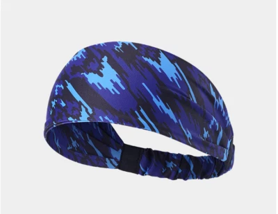 Sports Headband for Men Women Moisture Wicking Sweat Band Elastic Wide Hair Band - Image 1 of 4