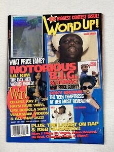 Word Up! Magazine August 1997 Biggie Smalls Hologram Tupac Shakur Lil’ Kim