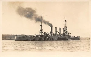 Postal de A.R.A USS Frederick Armored Cruiser CA-8 de colección de 1910 RPPC - Imagen 1 de 2