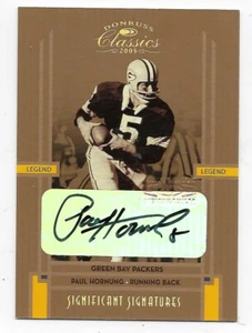2005 Paul Hornung #50/100 Donruss Significant Signatures Bronze - Picture 1 of 2