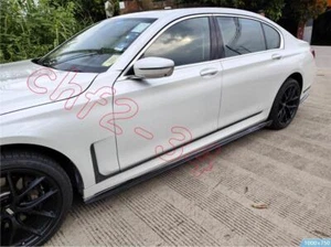 Para BMW Serie 7 G11 G12 Faldas laterales de carbono real Faldas laterales Cubierta labial 2019-2022 - Imagen 1 de 8