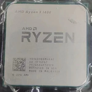 AMD Ryzen 5 1400 R5-1400 3.2GHz 4-core 8-thread socket AM4 CPU processor - Picture 1 of 1
