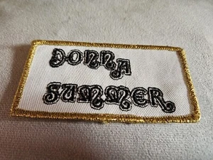 Donna Summer Aufnäher Goldrand Patch  Rarität Aus 70er Oder 80er  Vintage - Bild 1 von 1