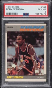 1987 FLEER BASKETBALL RORY SPARROW #102 PSA 6 - Bild 1 von 2