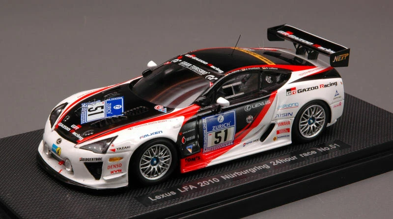 Lexus LFA #51 24H 24-hour Nurburgring Race 2010 1:43 Model EBBRO - Immagine 1 di 1