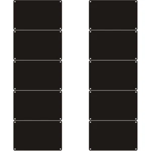 10 Stück Blanko Aluminium Schild Sublimation Rohlinge Plaketten Stanzschilder - Bild 1 von 12