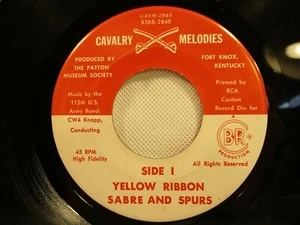 CW4 Knapp Conducting The 113th U.S. Army Band Yellow Ribbon 7" EP Cavalry 2840 - Picture 1 of 3