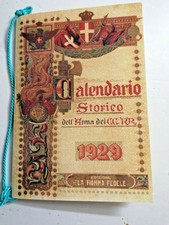 CARABINIERI REALI. CALENDARIO STORICO 1929. IL SECONDO CALENDARIO DELL'ARMA