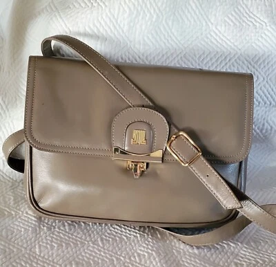 Bolso sin asas convertible bidireccional de cuero neutro LANVIN TOPO/GRIS - VINTAGE Foto 1 de 4