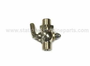 New Stationary Engine Brass Petrol / Diesel Fuel Tap 1/4" BSP Male - Male - Picture 1 of 3