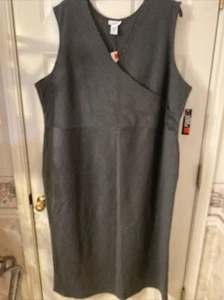 Avenue 30/32 Sleeveless Dress Black With White Stripes - Picture 1 of 3