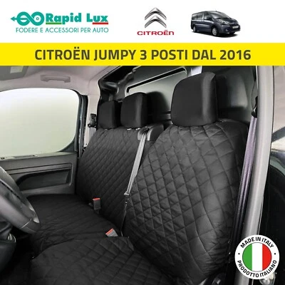 Kit coprisedili su misura per CITROËN JUMPY 3 posti dal 2016 - Immagine 1 di 4