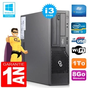 PC Fujitsu Esprimo E500 E85+ SFF Core I3-2100 RAM 8Go Scheibe 1 Zu Wifi W7 - Bild 1 von 1