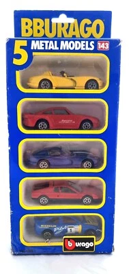 Vintage Bburago 5x Metal Car Models Diecast 1|43 - 1990's — 第 1/4 张图片